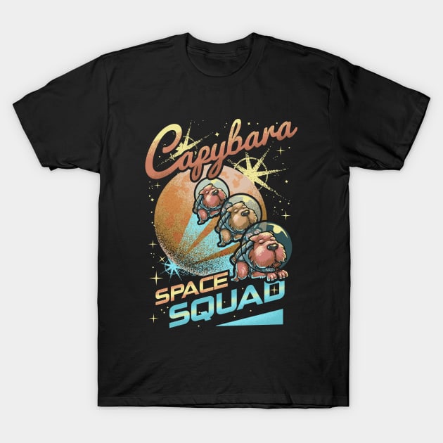 Capybara Space Squad T-Shirt by wuhuli